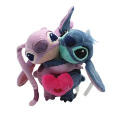 Pelucias Stitch E Angel Abraço Disney 20Cm