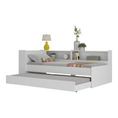 Bicama com Baú para colchão 78 x 188 cm Multimóveis Fg5011 Branca