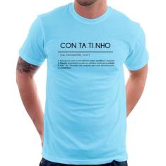 Camiseta Contatinho - Foca na Moda, Azul bebê, P