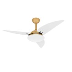 Ventilador Teto Potente Sala Class Dourado 3 Pás Ventax 110V