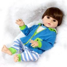 Boneco Reborn Recem Nascido Sapinho Príncipe Fala e Chora - Cegonha Re