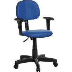 Cadeira De Escritório Secretaria Com Braço Rce Bege - Goldflex