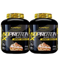 Kit 2x Whey Protein Blend Complex Iso  2Kg - XPRO-Unissex