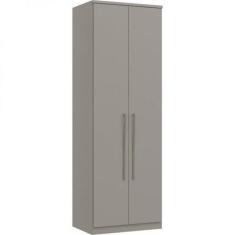 Módulo de Guarda Roupa 2 Portas 2 Gavetas com Cabideiro Elegance Cinza