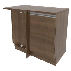 Balcão de Canto Madesa Glamy 1 Porta - Rustic