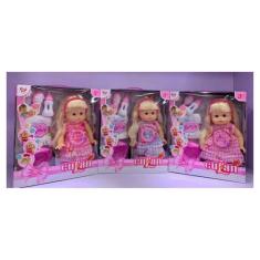 Boneca interativa com luz e sons integrados