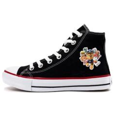 Tênis Patrulha Canina Infantil Desenho Animado - Vinis Store, Preto, 2