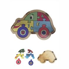 Brinquedo Educativo Quebra Cabeça Infantil Fusca Fusquinha