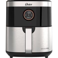 Fritadeira Oster Sem óleo 2 Em 1 Black Inox 4,8l Oster 110v Ofrt660-127