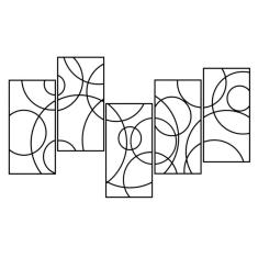 Quadro De Parede Molduras 5 Peças Em Mdf