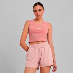 Camiseta Cropped Puma Slim Feminina, Rosa, M