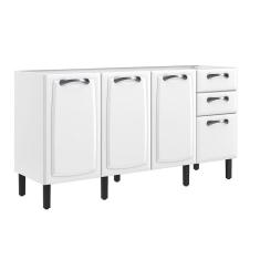 Balcao Itatiaia New Premium 4 Portas 2 Gavetas Branco