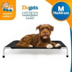 Cama Suspensa Para Cachorro Preta Tamanho M Lávavel Dogets Suspen Bed,