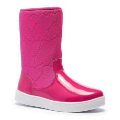 Bota Tênis Feminina Infantil Tininha Menina Bordado Coração-Feminino