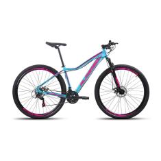 Bicicleta Alumínio Aro 29 Alfameq Pandora Feminina Freio a Disco 24 Marchas-Feminino