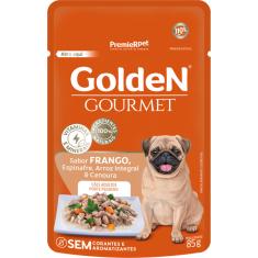 Ração Úmida PremieR Pet Golden Gourmet Frango para Cães Adultos de Porte Pequeno - 85 g