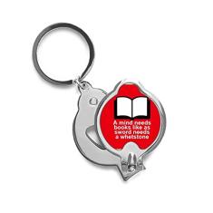 Cortador de unhas de dedo da Mind Books, tesoura de aço inoxidável