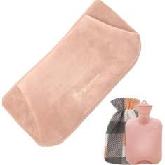 Garrafa de água quente com capa de cintura macia para aquecer as mãos Bolsa de água quente para cólicas menstruais Pescoço Ombro Alívio da dor nas costas Bolsa de água presente para mulheres meninas /