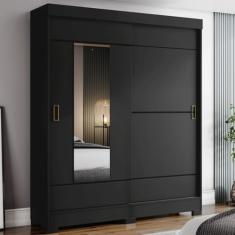 Guarda Roupa Solteiro 02 Portas Deslizantes 02 Gavetas B66 Briz
