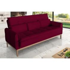 Sofá Cama Rivieira 1.70m - Sofisticato, vinho