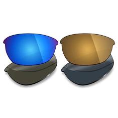 Mryok 2 pares de lentes polarizadas de substituição para óculos de sol Oakley Half Jacket 2.0 - Opções