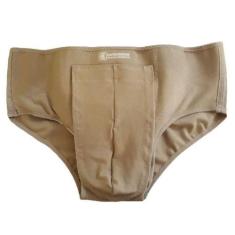 Cueca Para Hérnia Inguinal Dupla Ortocenter Cor Bege, Bege, P