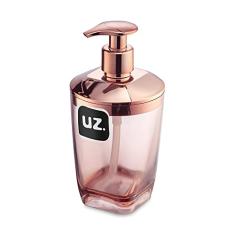 Porta Sabonete Líquido Premium Metalizado Rosa