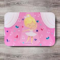 Tapete Infantil Menina Bailarina Loira 40x60cm - Quartinhos