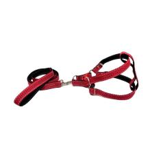 Coleira Peitoral Riscadinho Americano - Vermelho Nº 02