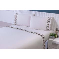 Jogo Lençol Casal Super King 2,00Mx2,00Mx50Cm 4 Peças 180