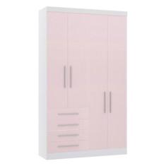 Guarda Roupa Modulado 134,50cm 4 Portas e 4 Gavetas Alpes Luciane Móve