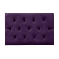 Cabeceira Painel Estofada Paris Solteiro Suede Roxo