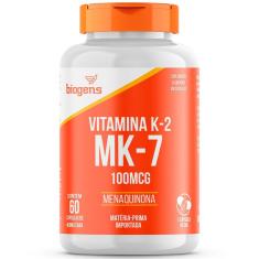 Vitamina K2 Mk-7, ( Mk7 ) 100 Mcg, 60 Cápsulas, Biogens