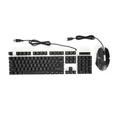Teclados de computador, camundongos, teclado portátil e mouse com fio para laptop para Win XP / 7/8/10 para Macbook para computador(Preto)