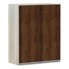 Armário para Cozinha 60 cm 2 Portas Lis Luciane Móveis, Legno Crema/No