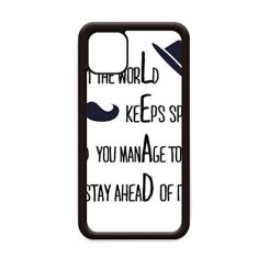 Capa Question to Leaders com citação famosa para iPhone 12 Pro Max para Apple Mini Mobile Case