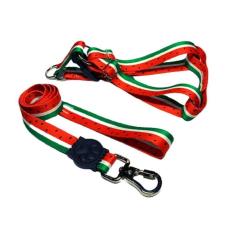 Coleira Peitoral Cães Super Premium Seda 25Mm - Vermelho Nº4