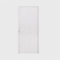 Porta Sanfonada pvc Polifort 210cmx80cm Branco Neve