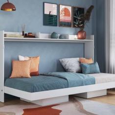 Cama Solteiro Articulável Horizontal 80 Branco