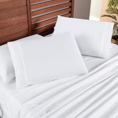 Cama Posta Solteiro Cherry Lençol 200 Fios Bordado 3 Pçs - De Luca Enx