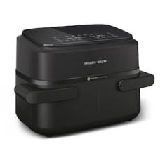 Fritadeira Airfryer Philips Walita Série 1000 NA150 7,1L 1850W Cesto Duplo Preta