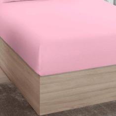 Lençol Avulso Solteiro Elástico Algodão Premium Rosa Cl - Estamparia S