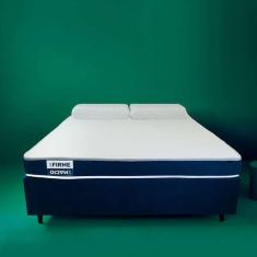 Cama Box Com Colchão Queen Guldi Duplo D28 E 2 Travesseiros G
