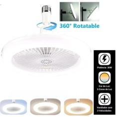 Ventilador de Teto LED E27 36W, Prático e Econômico para Clima Ideal e