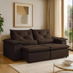 Sofá Retrátil e Reclinável 2 Lugares 196cm Londres - Kasacomigo Estofa