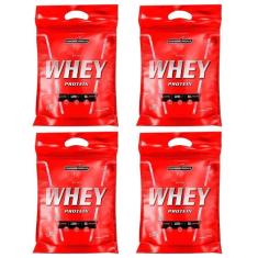 Combo 4x Nutri Whey Isolado Concentrado 907 Refil - Integralmedica-Unissex