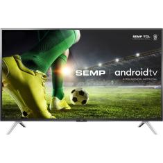 Smart TV Led 43" Semp 43s5300 Full HD Android Bluetooth Controle Remoto com Comando de voz Google Assistant