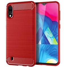 Capa para Samsung Galaxy A10, sensação macia, proteção total, anti-arranhões e impressões digitais + capa de celular resistente a arranhões para Samsung Galaxy A10
