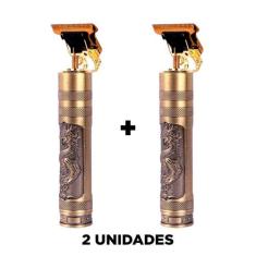 2 Maquininhas Barba E Cabelo Aparar Pelos Corpo Perna Sem Fio - LAURUS