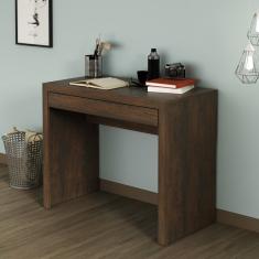 Escrivaninha Para Escritório 90cm Com 1 Gaveta Me4107 Rústico